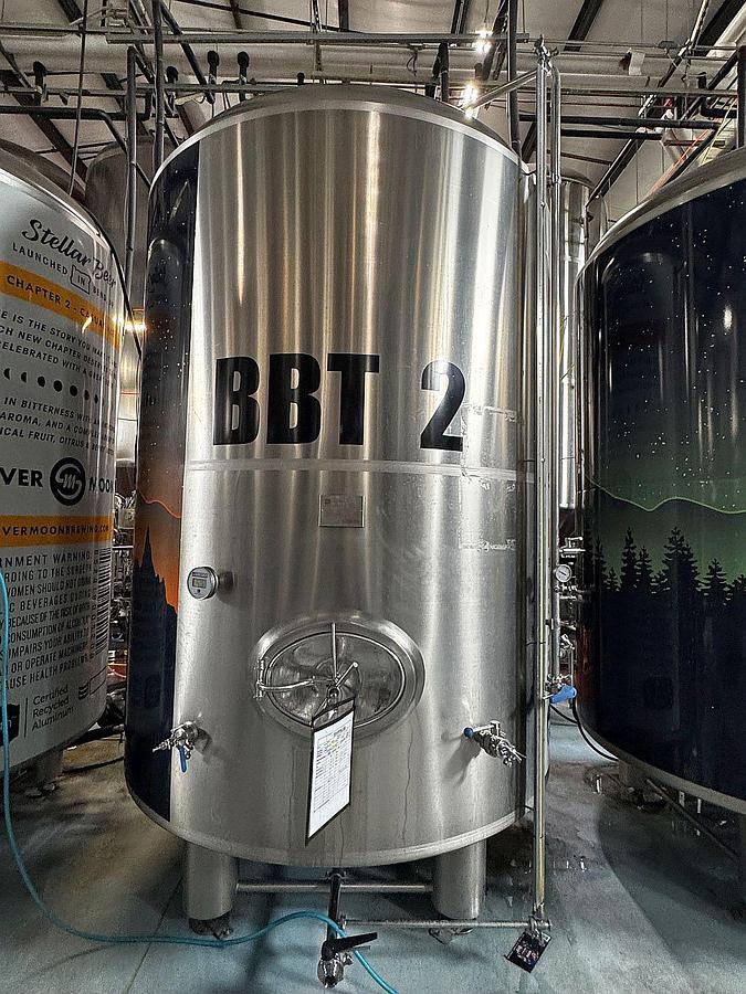 Used (3) Available - Used SK Prospero 60 bbl/ 1860 Gallon Jacketed Brite Tanks