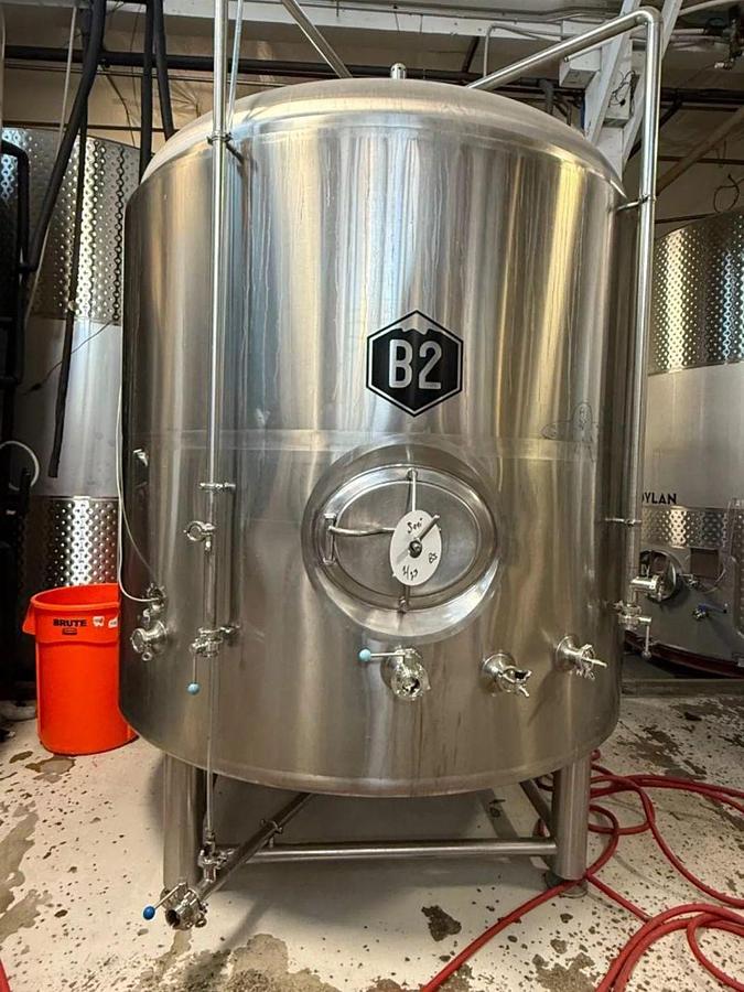 Used Premier Stainless 60 bbl / 1860Gal Jacketed Brite / Storage Tank
