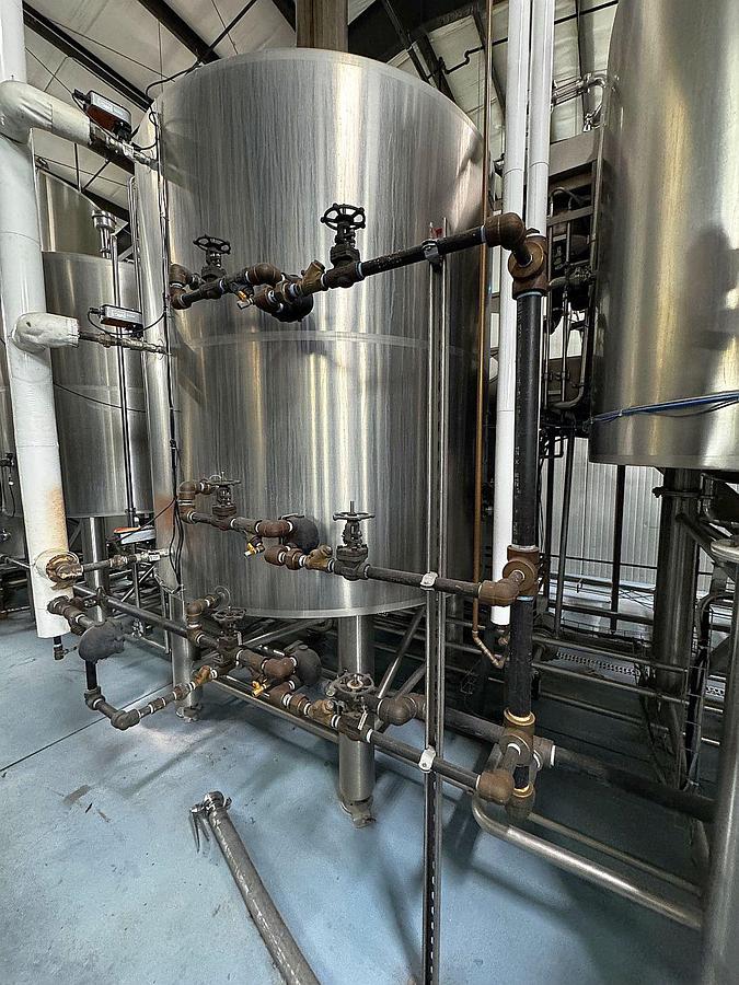 Used Prospero 30 bbl 4 vessel brewhouse with HLT, CLT. and grist case