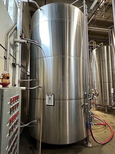Used Used SST (Silver State Stainless) 120 bbl (3720 Gal) Jacketed Brite Tank