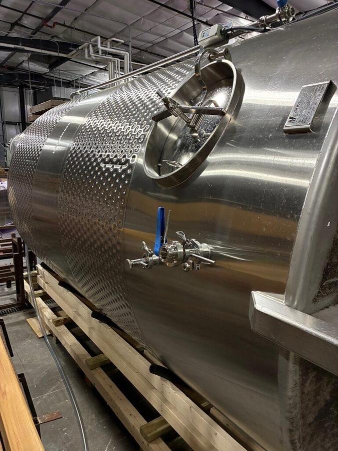 Used (3) Available - Used Vance Metals 3200 gallon Fermenter/Stoarge/Blend tanks