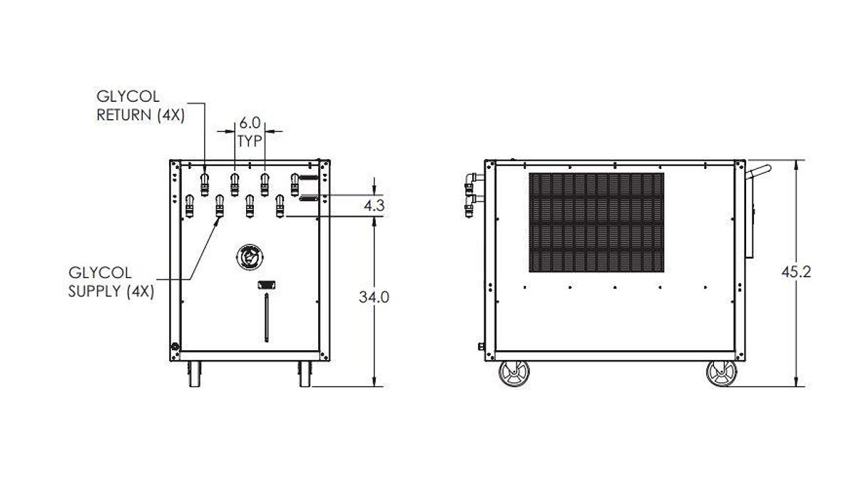 Used Used G&D 3/6 Fire and Ice portable chiller/ heater