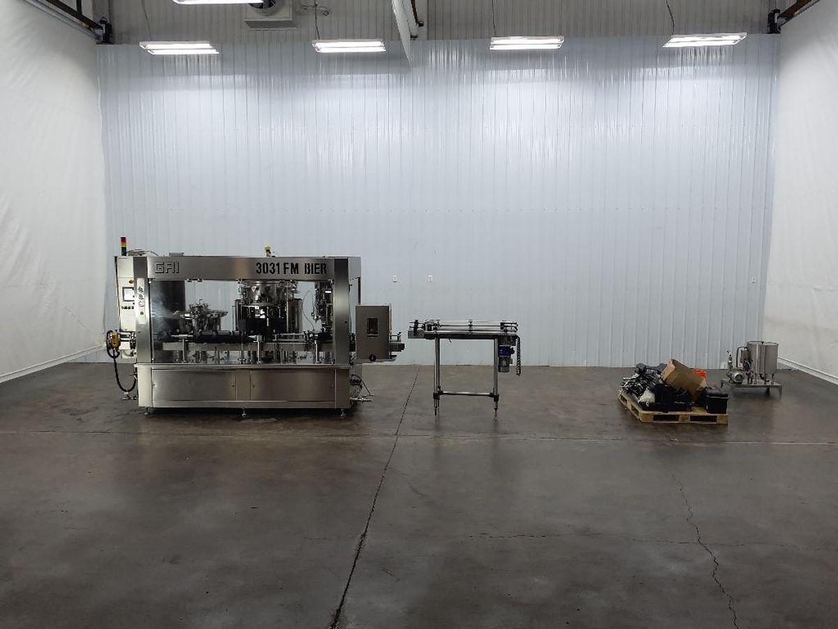 Used Used GAI 3031 FM Bier Monoblock Rinser/Filler/Capper