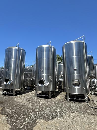 Used (3) available - Used ABS 60 bbl/ 1860 Gal jacketed brite tanks