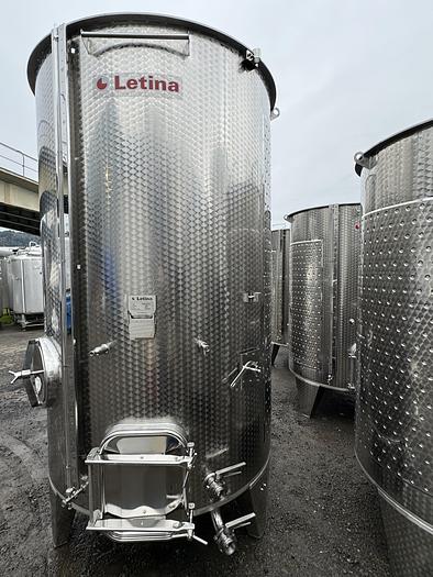 Used NEW STOCK LETINA 805GAL/3050L VARIABLE CAPACITY JACKETED STORAGE TANK