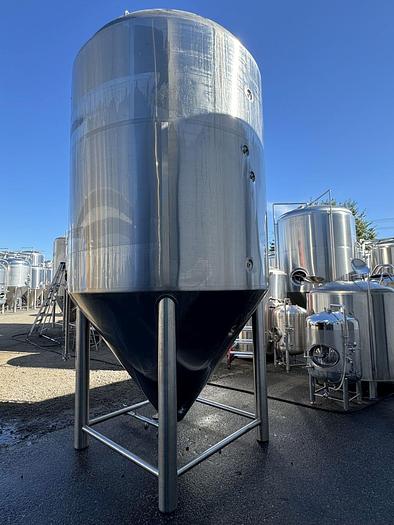 Used (1) Avaialable - Used ABE 90 bbl jacketed conical fermenter