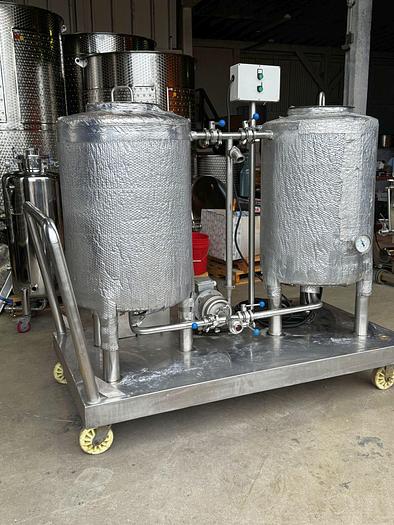 Used Used Deutsche Beverage (2) tank mobile CIP cart