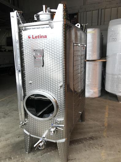 New Stock Letina 396 Gallon / 1500L Jacketed Square Storage Tote Tank