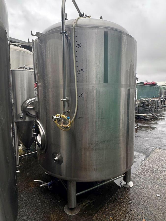 Used (2) Available - Used PBST 30 bbl / 930 Gal Jacketed Brite Tank