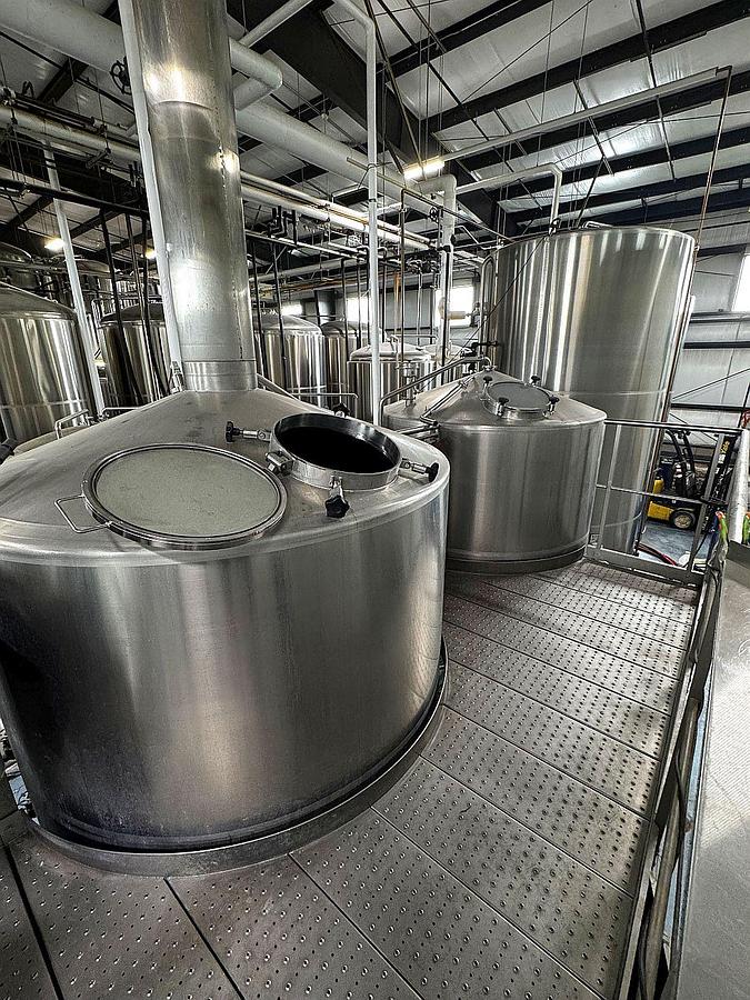 Used Prospero 30 bbl 4 vessel brewhouse with HLT, CLT. and grist case