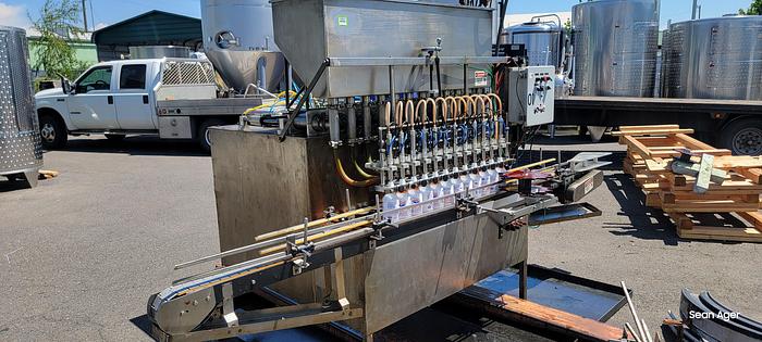 Used RU Engineering 12 station - Liter - piston filler