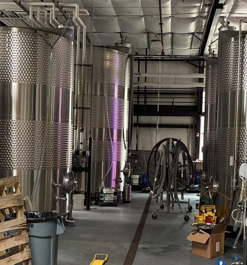 Used (3) Available - Used Vance Metals 3200 gallon Fermenter/Stoarge/Blend tanks