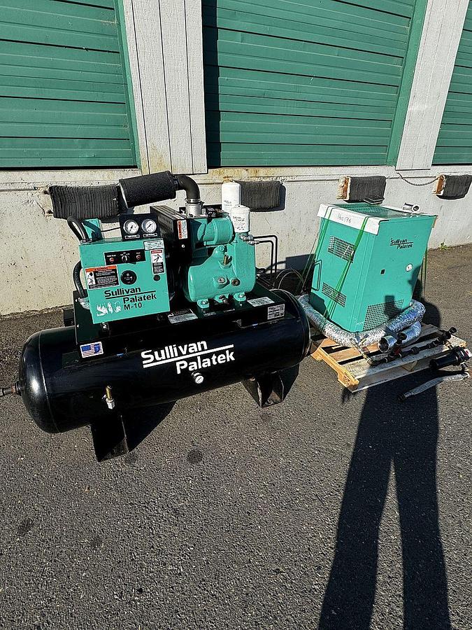 Used Used Sullivan Palatek M-10 Air Compressor with Sullivan Palatek High Temp Air Dryer