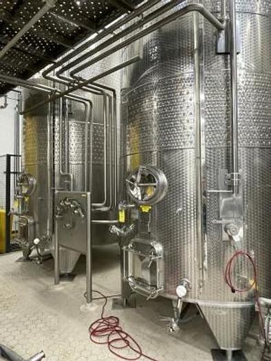 Used (1) Available - Used Letina 15,800L/ 4175 Gal VC Jacketed Fermenters