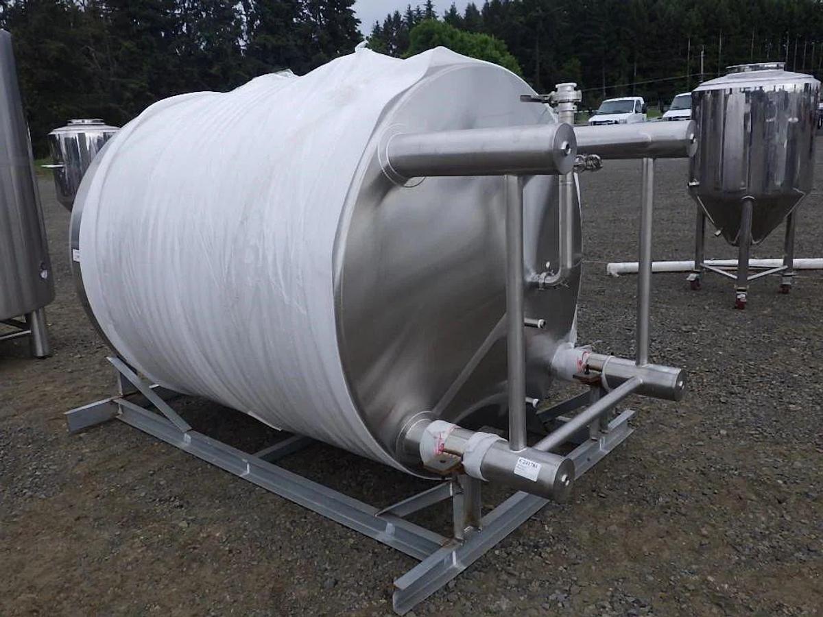 Used (2) Available - Previously sold 20 bbl/2500L/660Gal jacketed brite tank