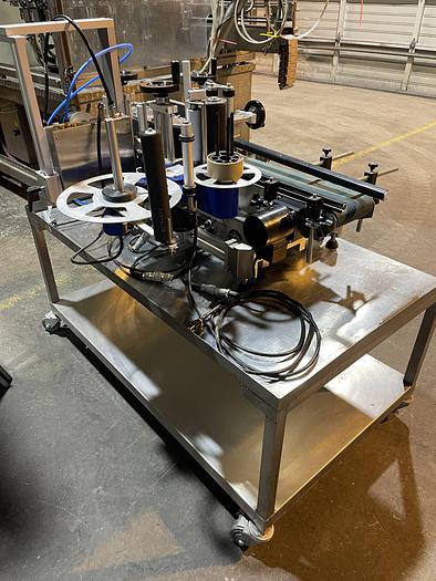 Used Used Accutek/Labelette pressure Sensitive Wrap Labeler (Packleader)