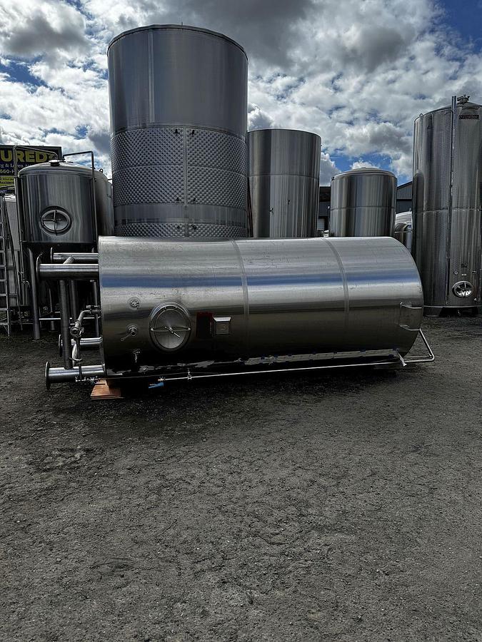 Used (1) Available - Used Marks Fabrication 60 bbl / 1860 Gal Jacketed Brite Tank