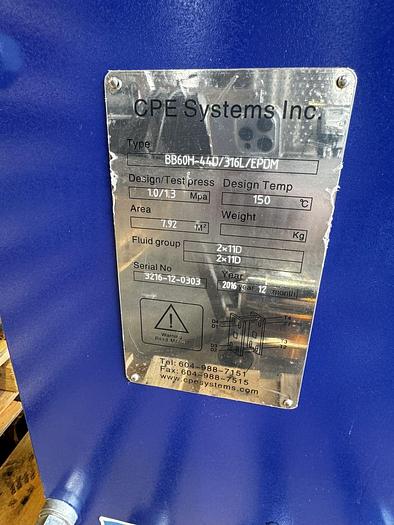 Used Used CPE 60H heat exchanger