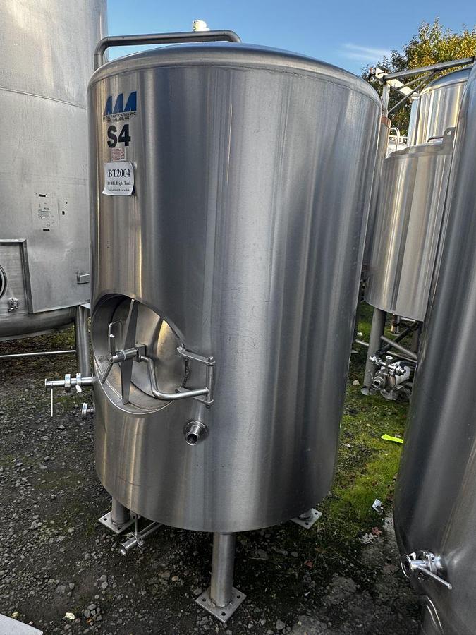 Used Used AAA Metals 10 bbl / 310Gal Jacketed Brite Tank/ Storage Tank