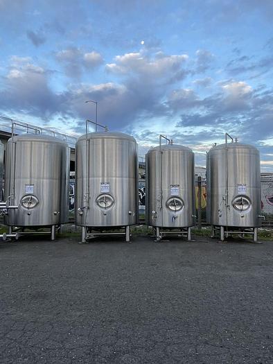 Used 2 Available - Used 80 bbl Jacketed Brite Tank