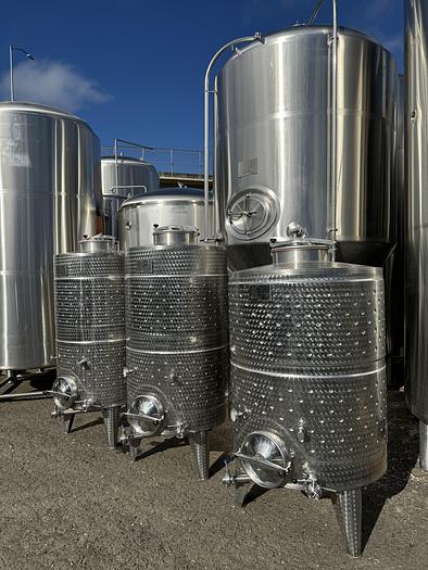 Used (3) available - Used Vintner Vault 1080L/ 285Gal closed top jacketed fermenter