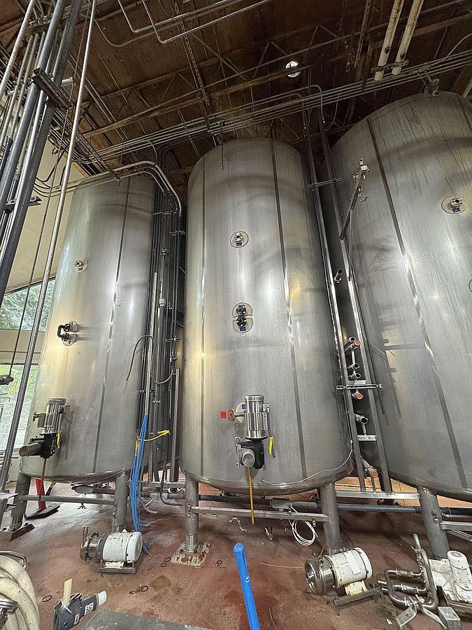 Used (2) Available - Mueller 6000 Gallon jacketed storage tanks