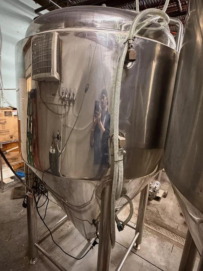 Used (2) Available - GW Kent 10 bbl / 310 Gal Jacketed fermenter / storage tanks
