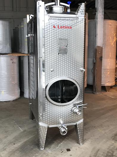 New Stock Letina 396 Gallon / 1500L Jacketed Square Storage Tote Tank