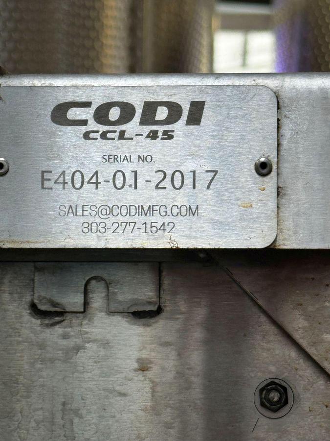Used Used CODI CCL45 can filling line
