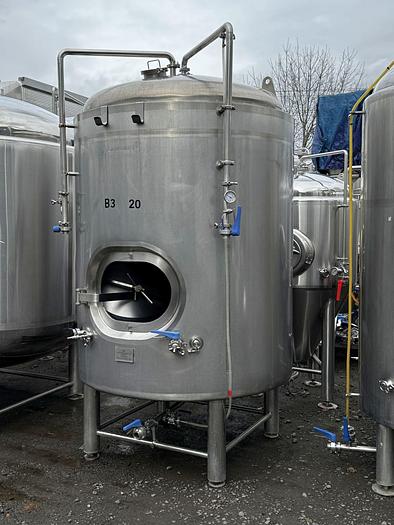 Used (1) Available - Used ABT 20bbl / 620Gal Jacketed Brite Tank