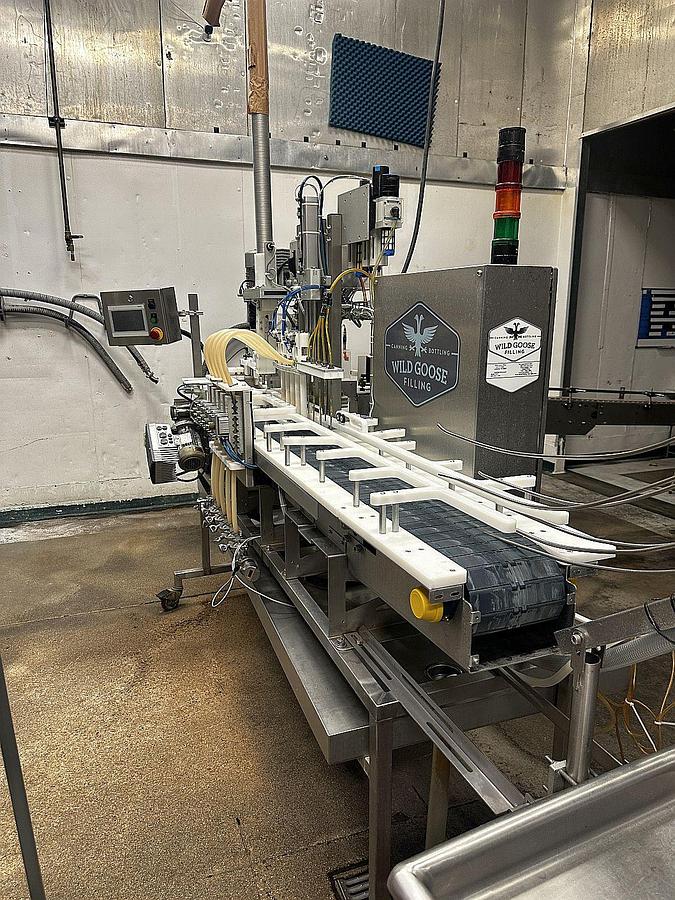 Used Used Wild Goose WG5 Canning line with Depal and Labeler