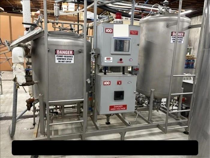 Used Used IDD Skid Mounted Purepass Flash Pasteurizer