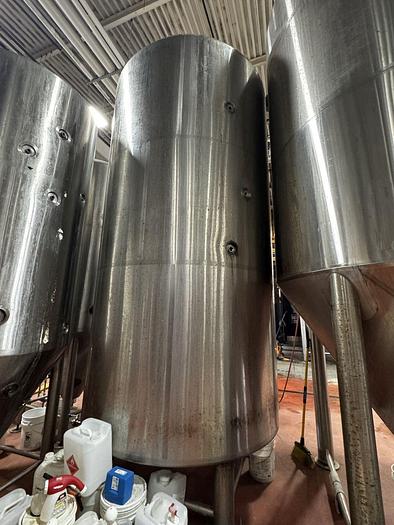 Used Used Premier Stainless 100bbl / 3100Gallon jacketed brite tank