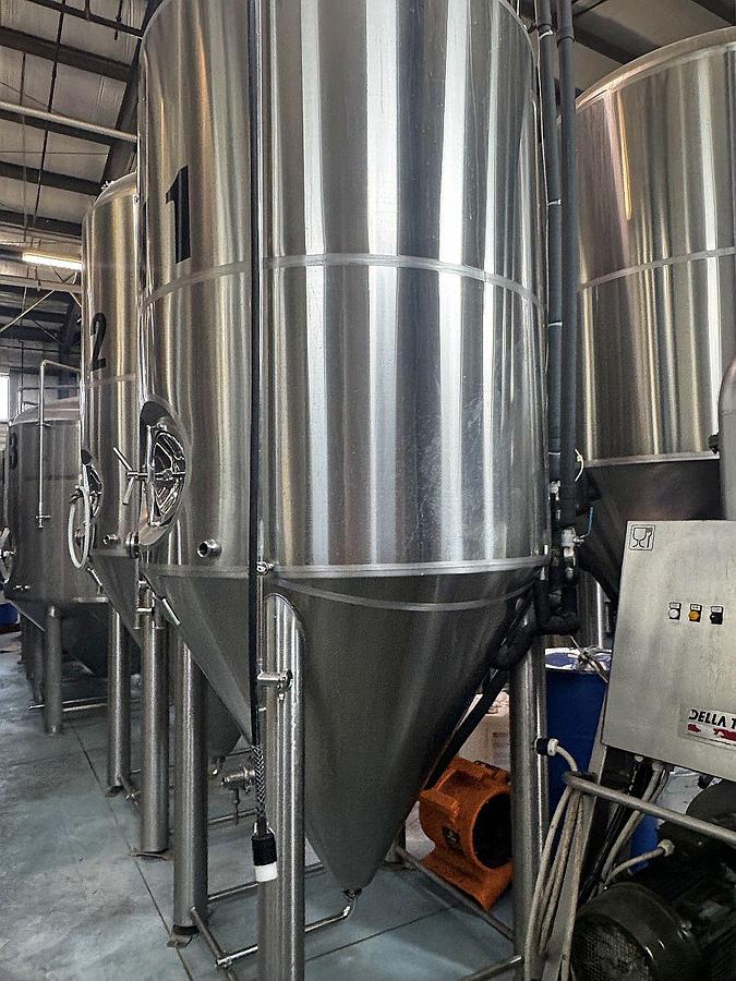 Used (2) Available - Used SK Prospero 30 bbl / 930Gal jacketed conical fermenters