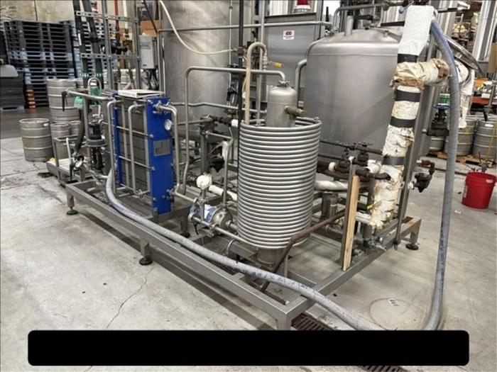 Used Used IDD Skid Mounted Purepass Flash Pasteurizer
