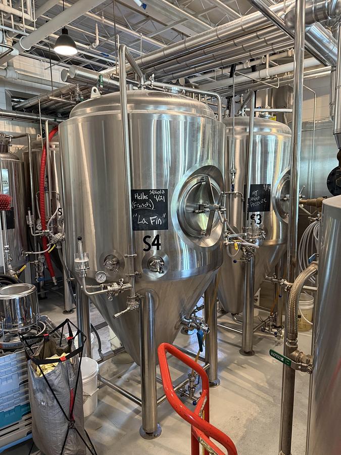 Used (2) Available- Used Premier Stainless 5bbl / 155 Gal Jacketed Fermenter / storage tanks