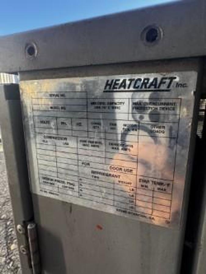 Used Used Heatcraft 10 hp glycol chiller