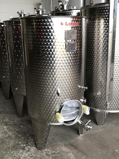 New Stock Letina 158 Gallon / 600L Variable Capacity Jacketed Storage Tank