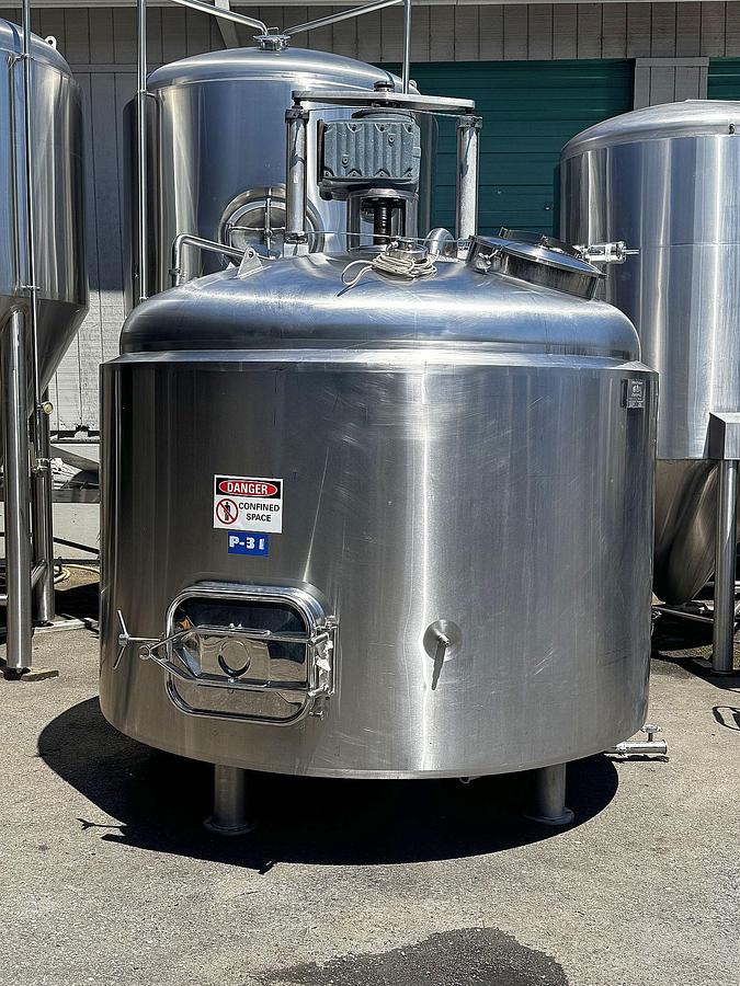 Used Used BSV Blackstone 30 bbl / 930 Gal jacketed Mashtun / mix tank