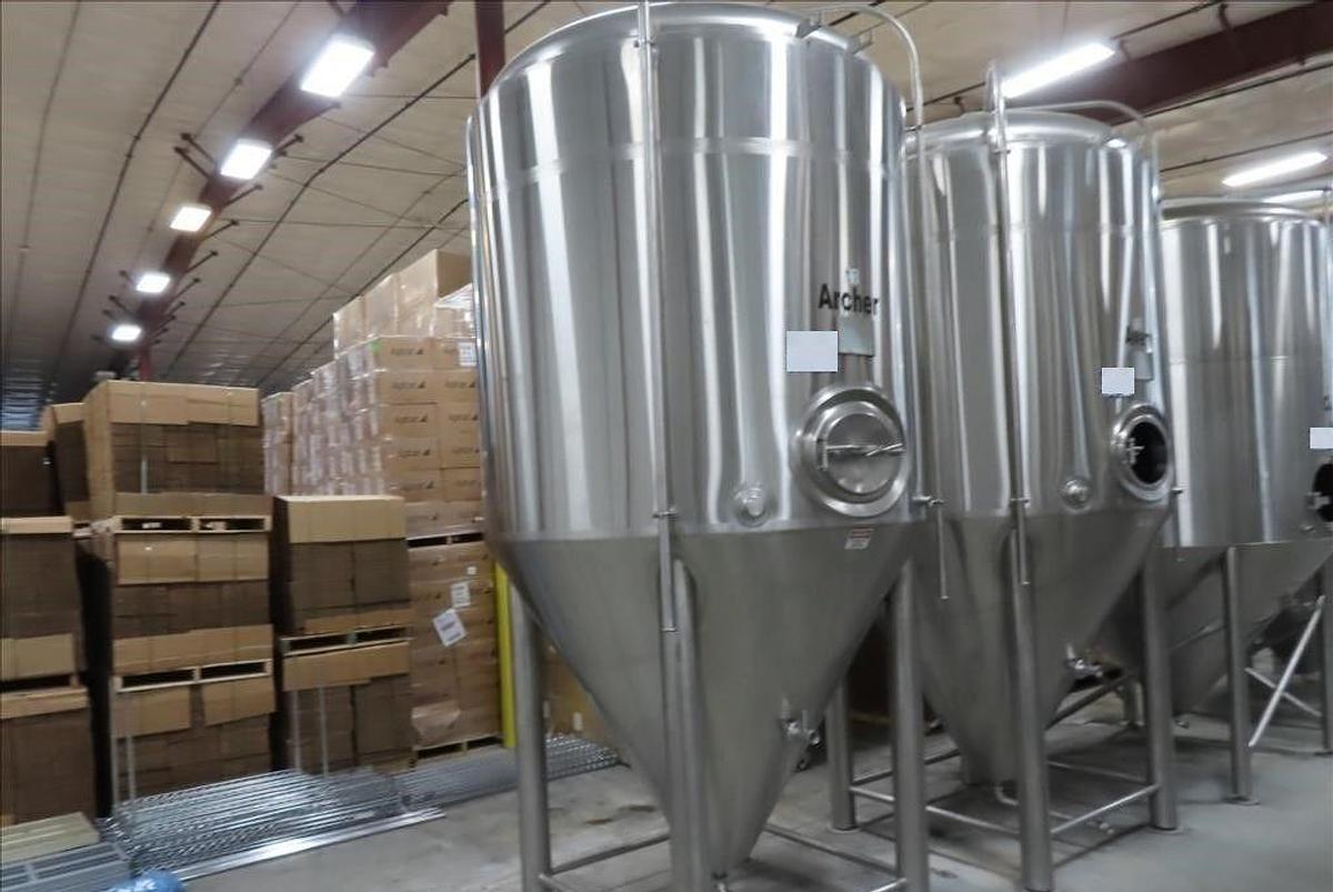 Used (2) Available - PBST - Pacific Brewery 60bbl / 1860Gal conical jacketed fermenter/ storage tan