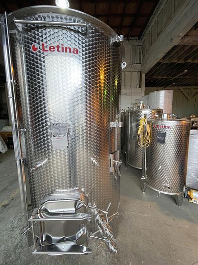 NEW STOCK LETINA 805GAL/3050L VARIABLE CAPACITY JACKETED STORAGE TANK