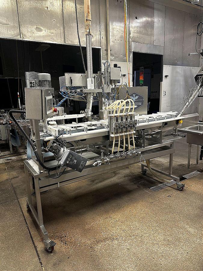 Used Used Wild Goose WG5 Canning line with Depal and Labeler