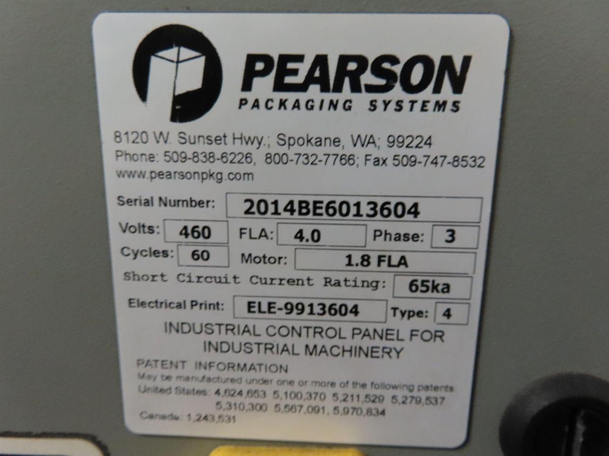 Used Used Pearson Packaging 4/6 Pack carrier erector and stuffer line