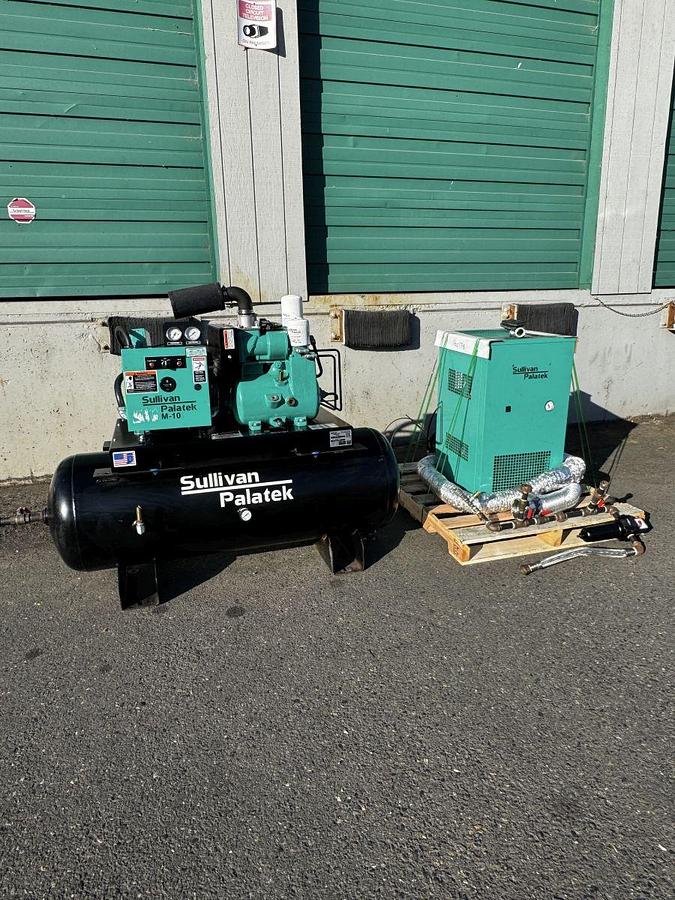 Used Used Sullivan Palatek M-10 Air Compressor with Sullivan Palatek High Temp Air Dryer