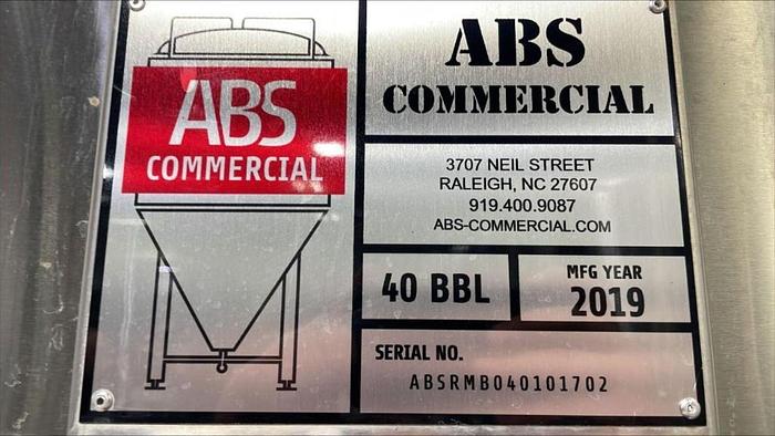 Used Used 40 bbl Jacketed Brite Tank - ABS / Atlantic Brewing Supply 2019