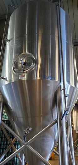 Used (3) Available - Used Premier Stainless 80 bbl / 2500Gal jacketed fermenters