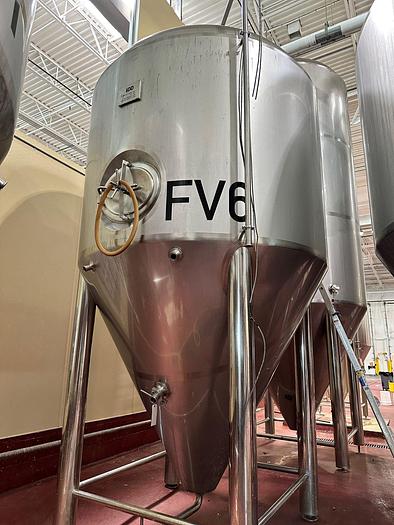 Used (4) Available - Used IDD 50 Bbl/60HL (1550Gal) Jacketed Conical Fermenter
