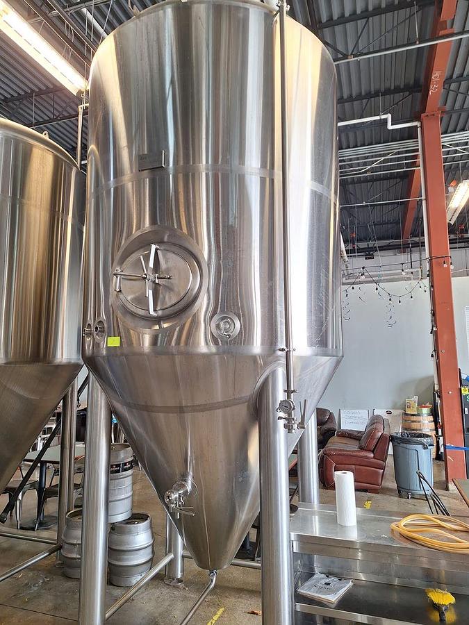 Used Used NFE 40 bbl / 1240 Gal conical jacketed fermenter