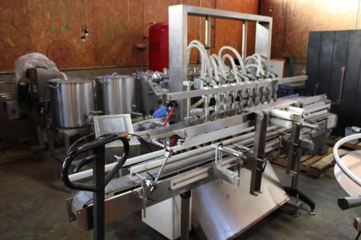 Used 2022 Accutek APOF Automatic 10 Valve Inline Filler