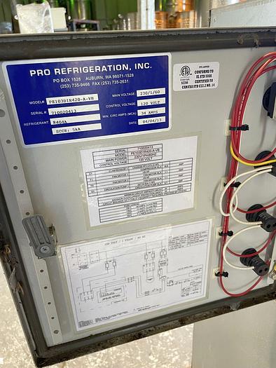 Used Used Pro Refrigeration 3 hp chilstar chiller